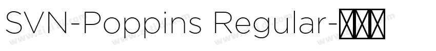SVN-Poppins Regular字体转换
